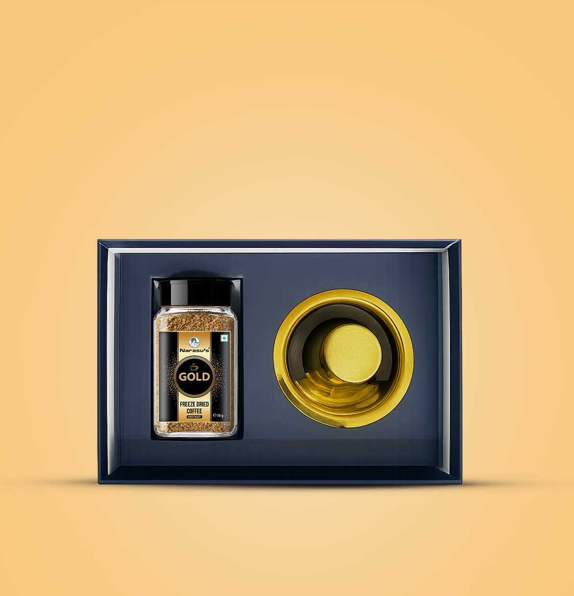 Gold Coffee 50g – Brass Corporate Box